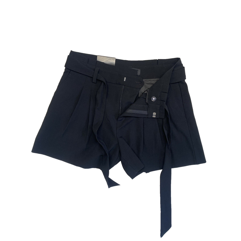 Banana Republic Shorts Womens Size 4 Black High Rise Casual Chic Belted Pockets - Picture 5 of 11